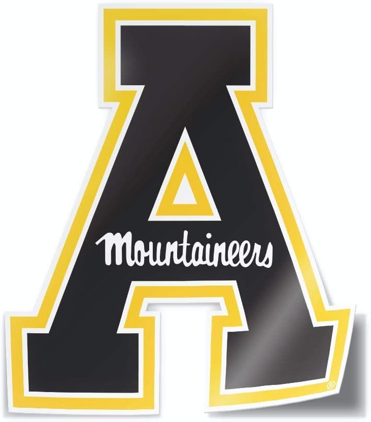 Nudge Printing Collegiate NCAA Car Decal Made from Premium Weatherproof Vinyl (Appalachian State University) - Image 1